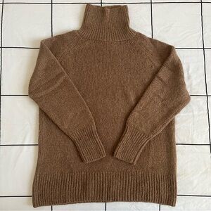 Aritzia Brown Cowl Neck Sweater